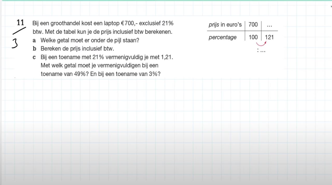 Video Vwo E Editie Opgave Van Procent Naar Factor