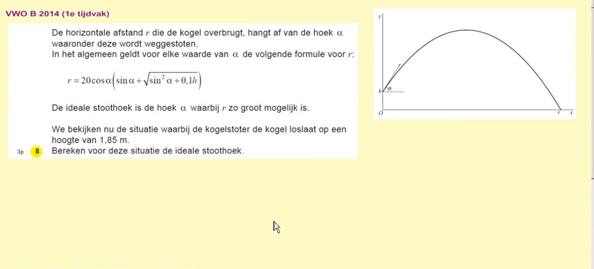 Video Uitwerkingen VWO 6 H16.4: Goniometrie 11e Editie - Wiskunde.net