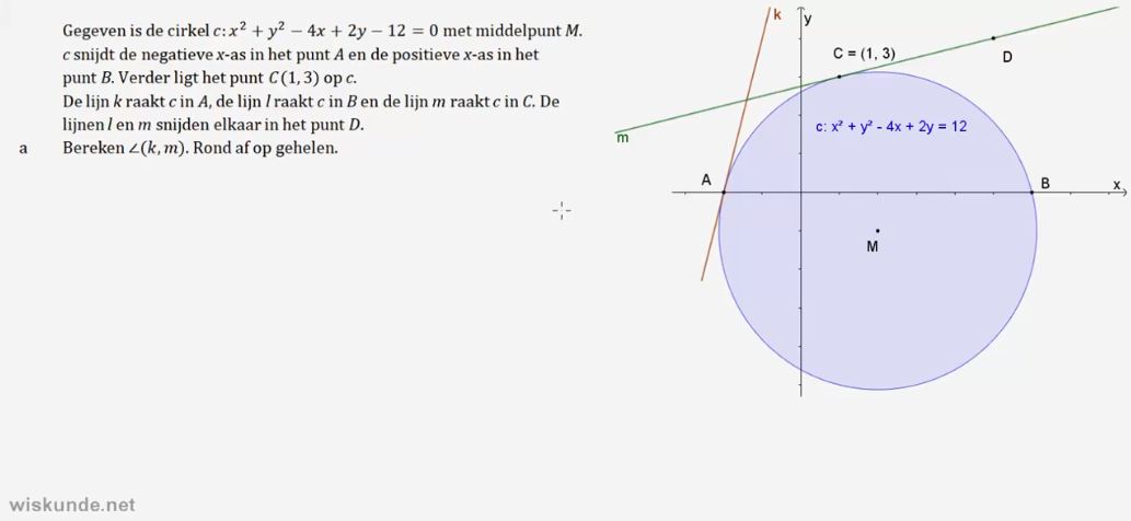 Video Uitwerkingen HAVO 4 H7.4: Raaklijnen En Snijpunten Bij Cirkels ...