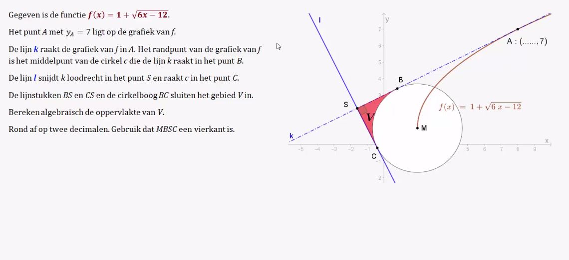 Video Uitwerkingen HAVO 5 H10.4: Cirkels, Raaklijnen En Functies 12e ...