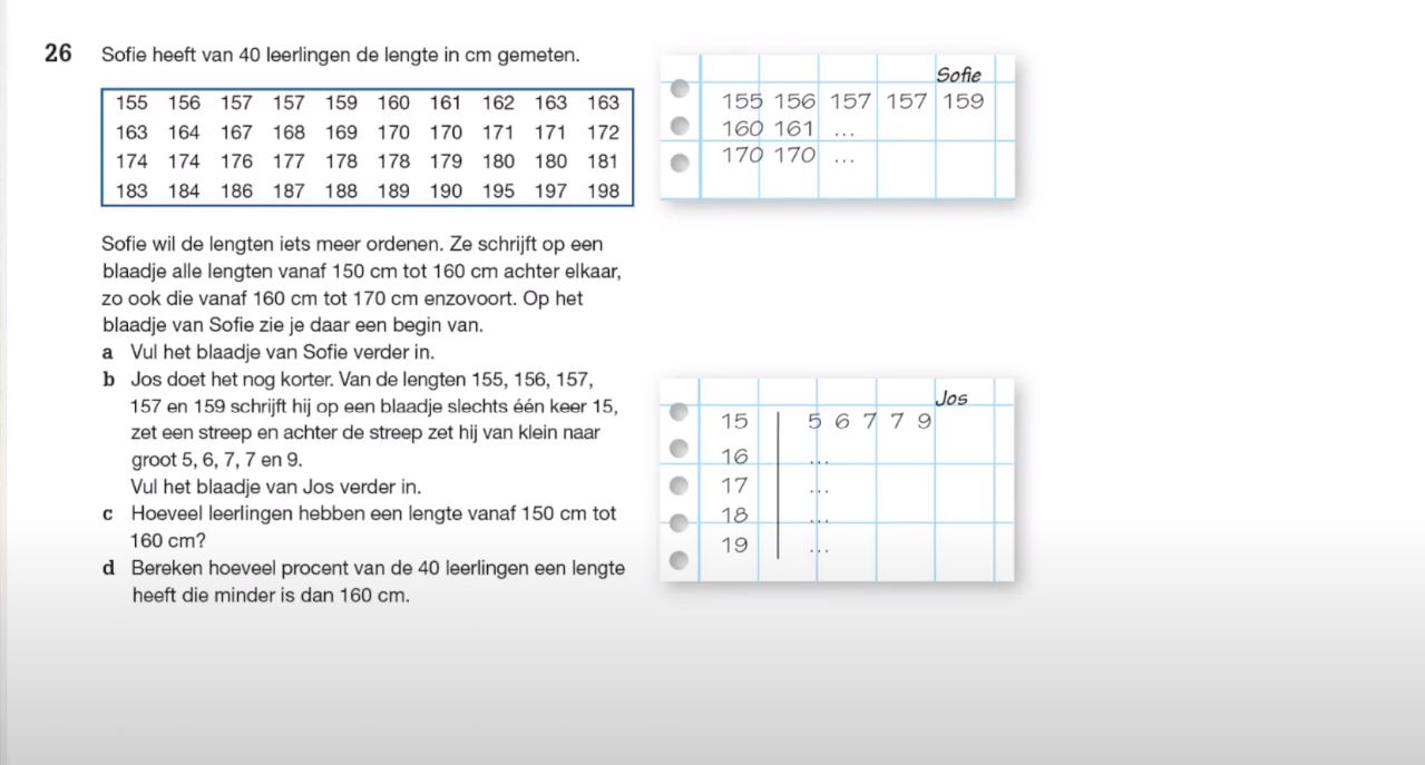 Video Uitwerkingen VWO 2 H2.5: Steelbladdiagram 13e Editie - Wiskunde.net