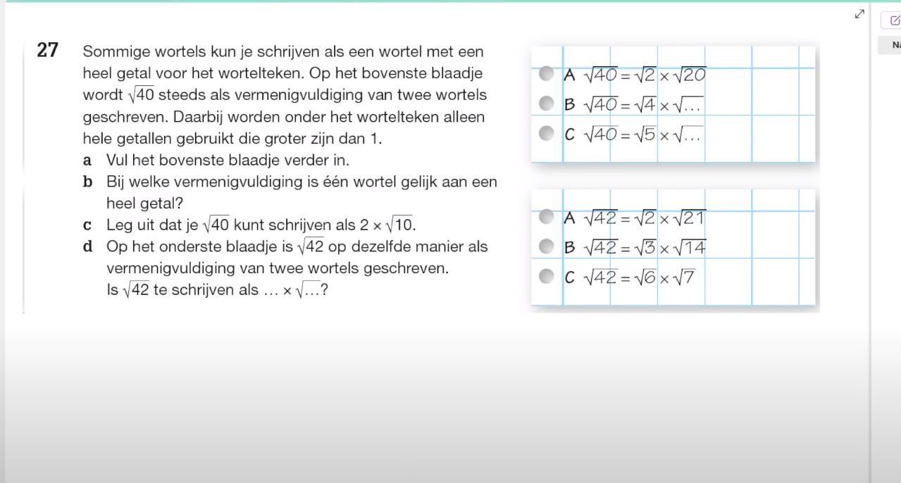 Video Uitwerkingen VWO 2 H4.4: Wortels Vereenvoudigen 13e Editie ...