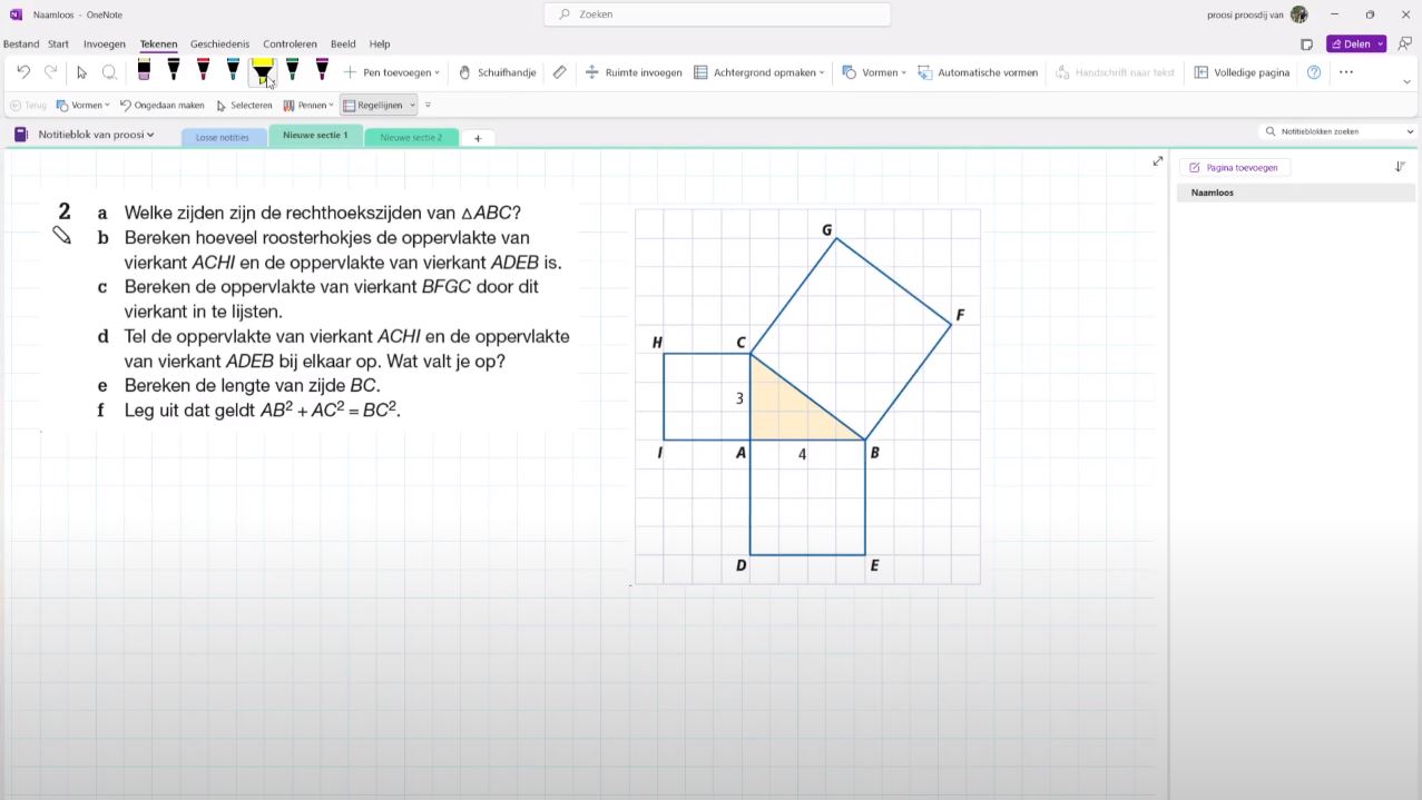 Video Uitwerkingen Vwo 2 H6 1 De Stelling Van Pythagoras 13e Editie