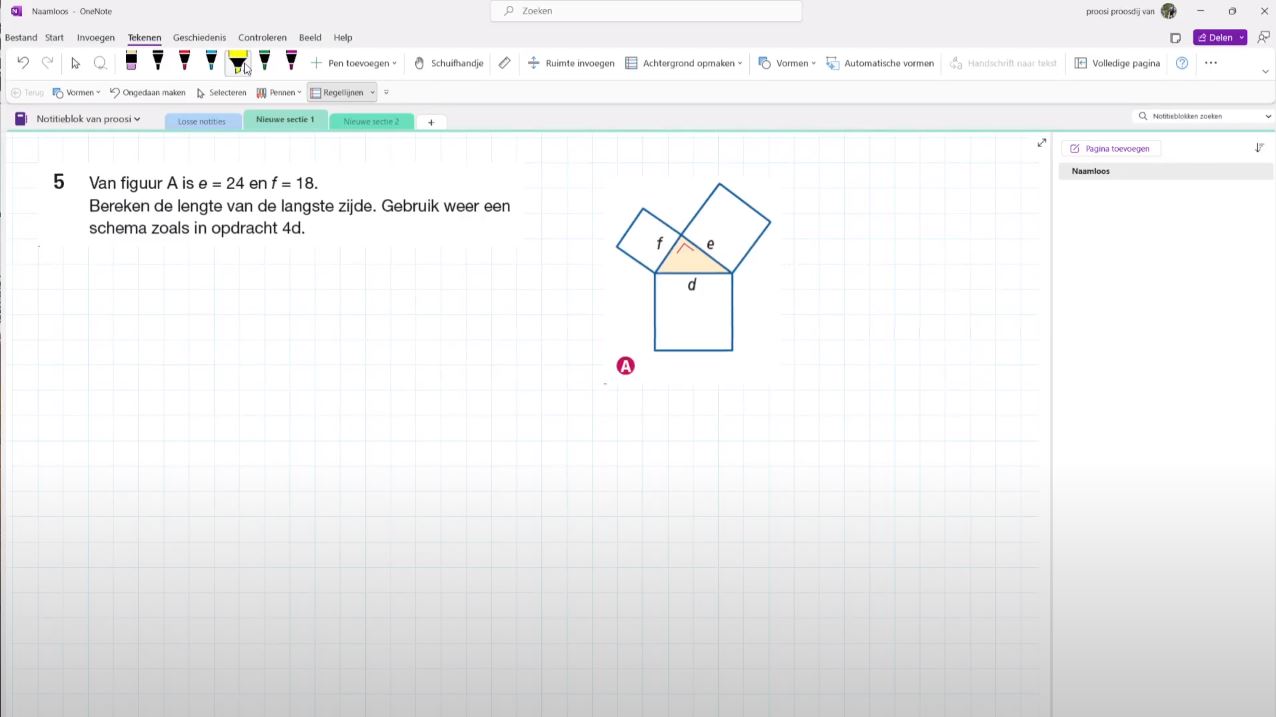 Video Uitwerkingen Vwo 2 H6 1 De Stelling Van Pythagoras 13e Editie